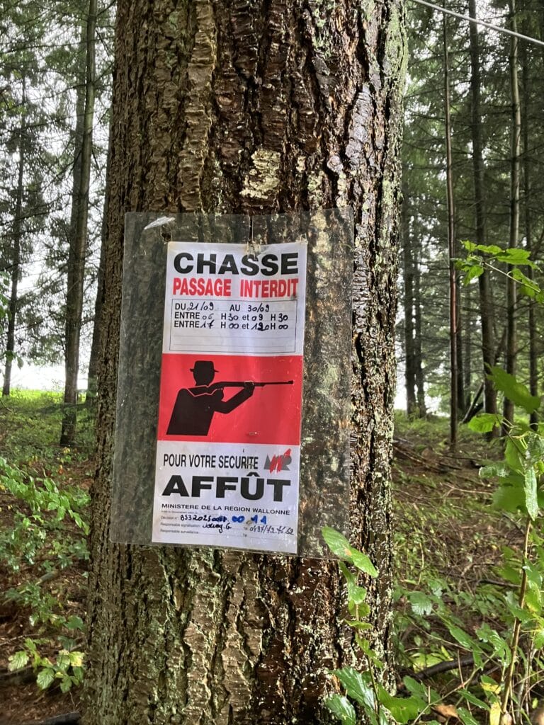 chasse affût passage interdit